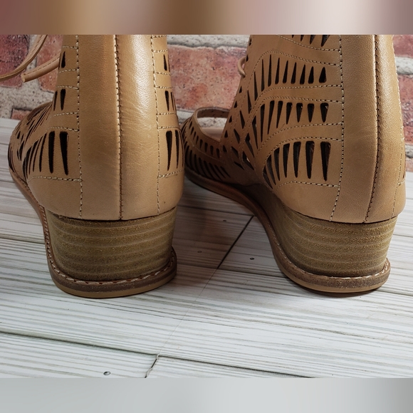 Jeffrey Campbell wedge-heeled open-toed women's shoes size 9 - Picture 10 of 13